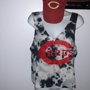 Cincinnati Reds Tie Dye tank from Vic Sec PINK. MD